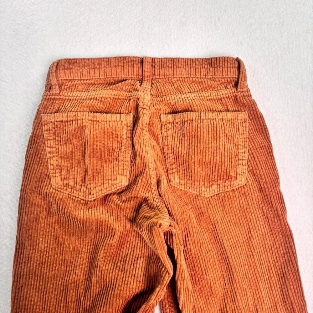 Arizona Jean Co Corduroy Wide Leg Pants Size 0 Orange Retro - Picture 8 of 8